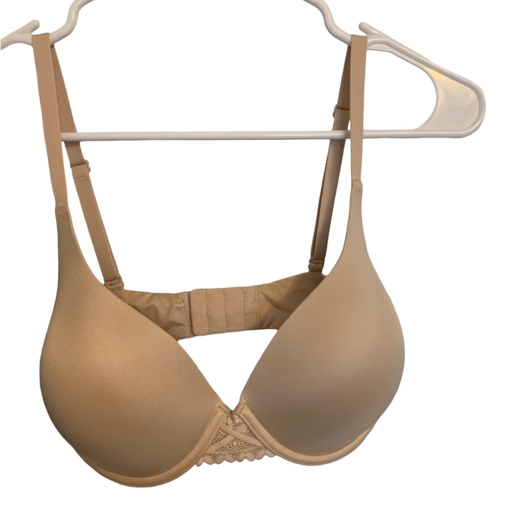 Maidenform Your Lift Underwire Convertible Nude Pushup Bra 34D with Lace